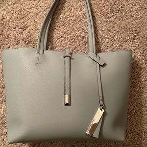 Vince Camuto Leila Saffiano Tote in Gray